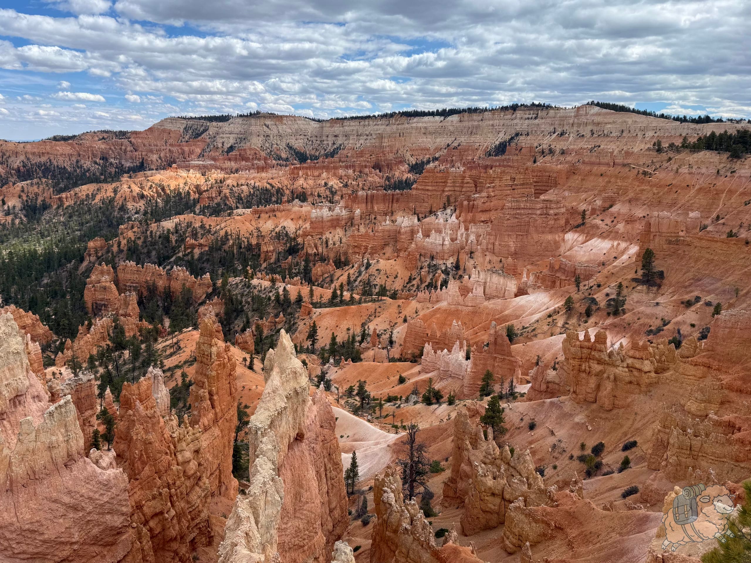 布萊斯峽谷國家公園 Bryce Canyon,從日出點Sunset Point 望出去的景致