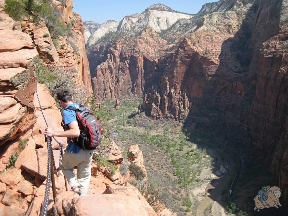 錫安國家公園 Angels Landing 鐵鍊區